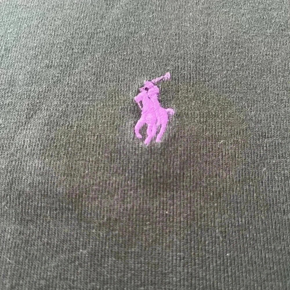 RAPLH LAUREN women’s black classic cotton crew neck short sleeve L preppy tennis - Picture 5 of 7